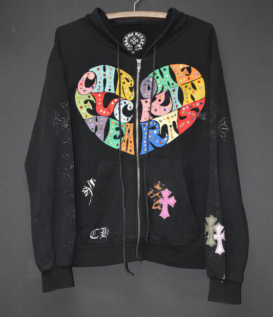 Chrome Hearts custom hoodie “CHROME FUCKIN HEARTS”