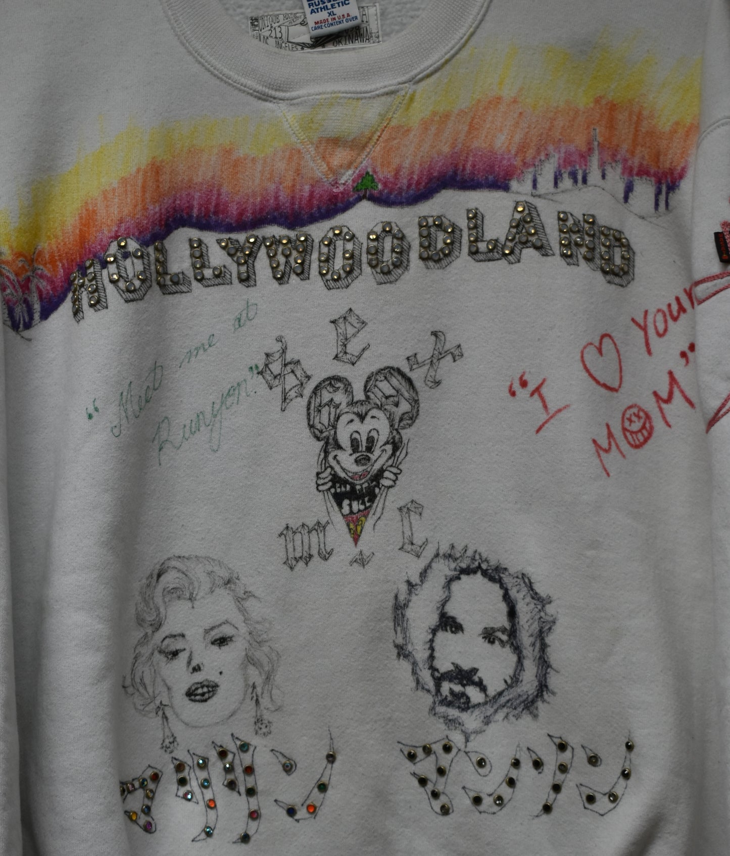 Hollywoodland Hand drawing sweatshirt
