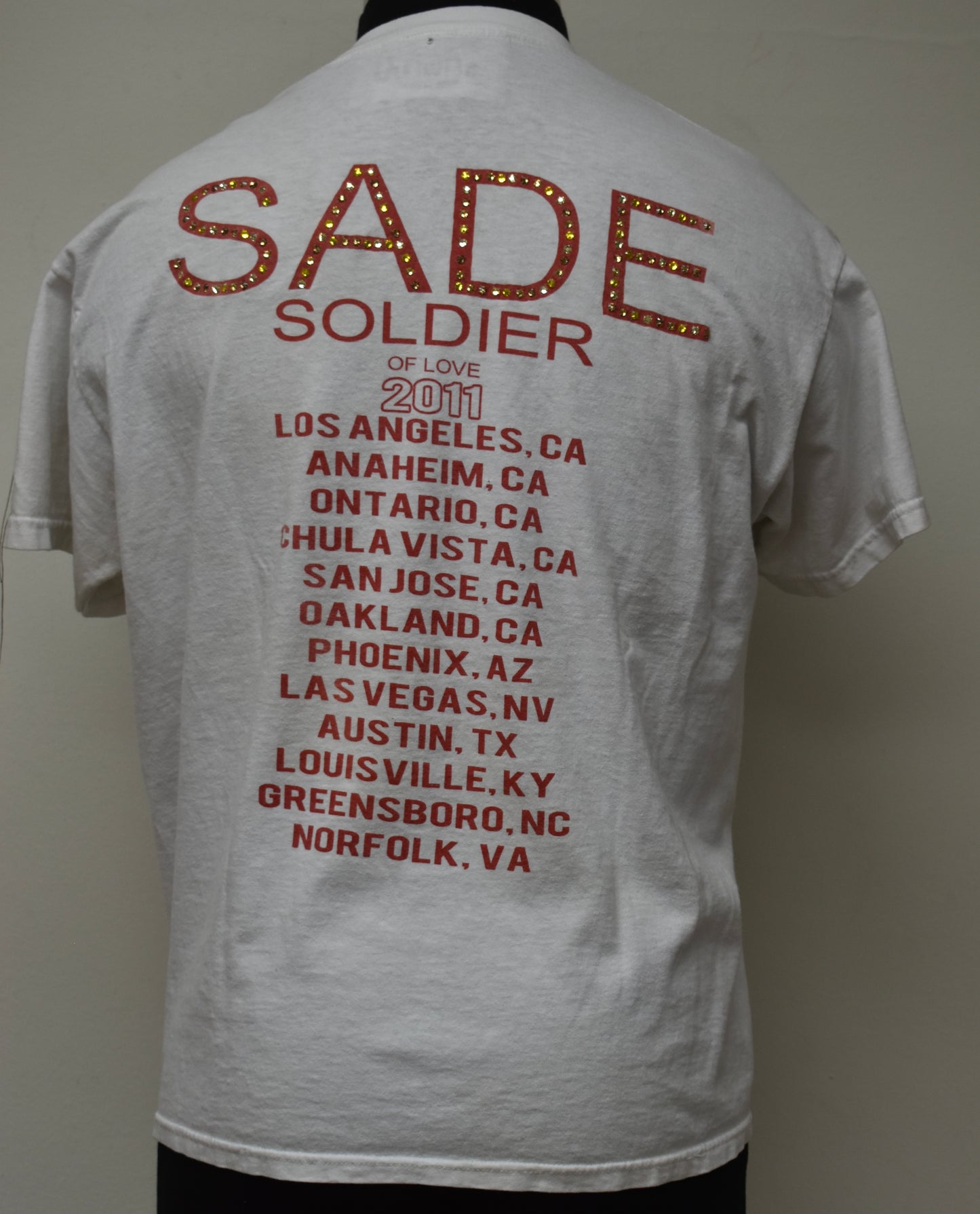 Sade 2011' tour tees.