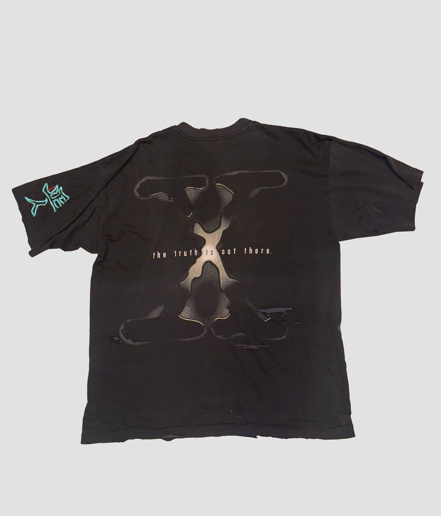 Vintage X-File distressed t shirt