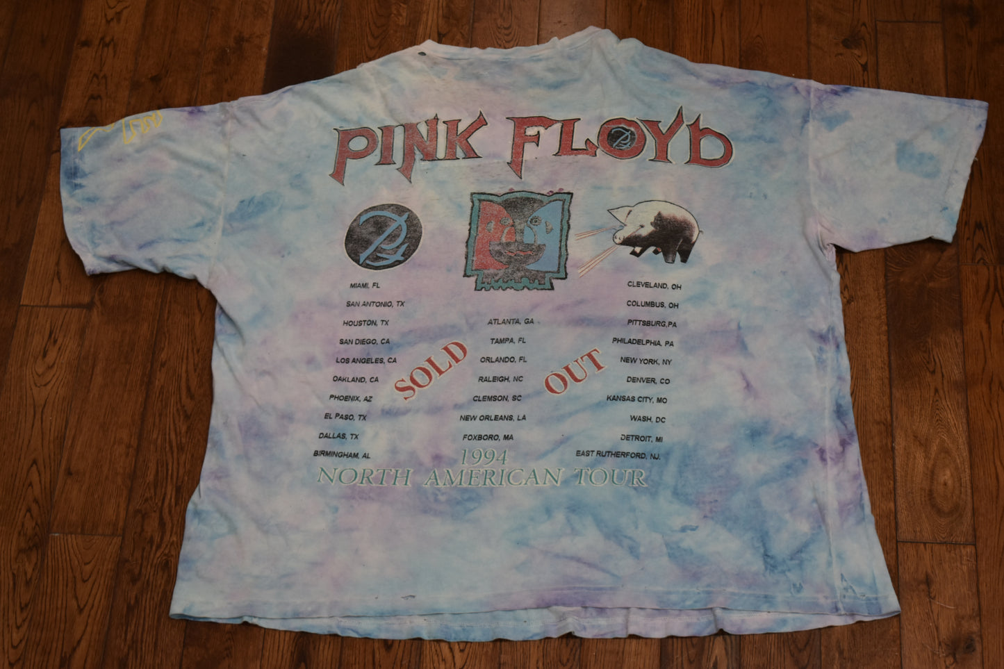 Pink Floyd 1994’ tour tees