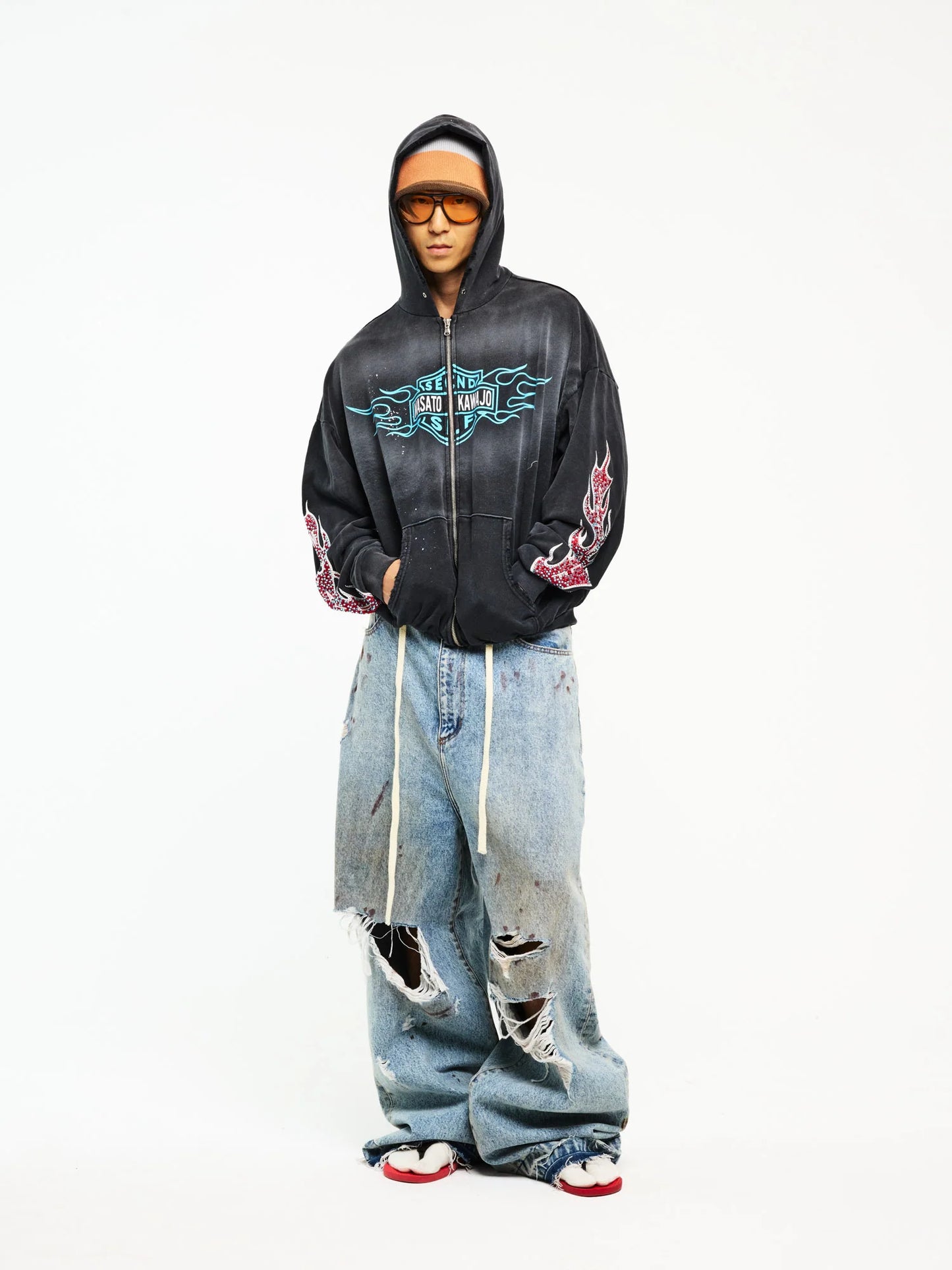 MASATO KAWAJO
FIRESTORM VINTAGE HOODIE X SECND SLF