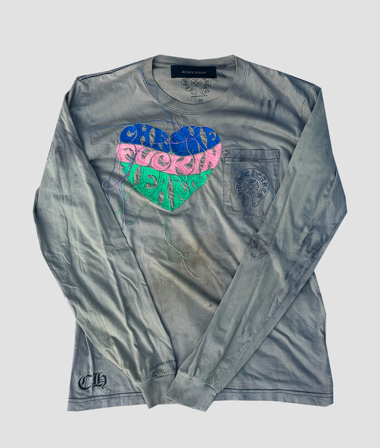 Chrome "Fuckin" Hearts Long Sleeve Tee