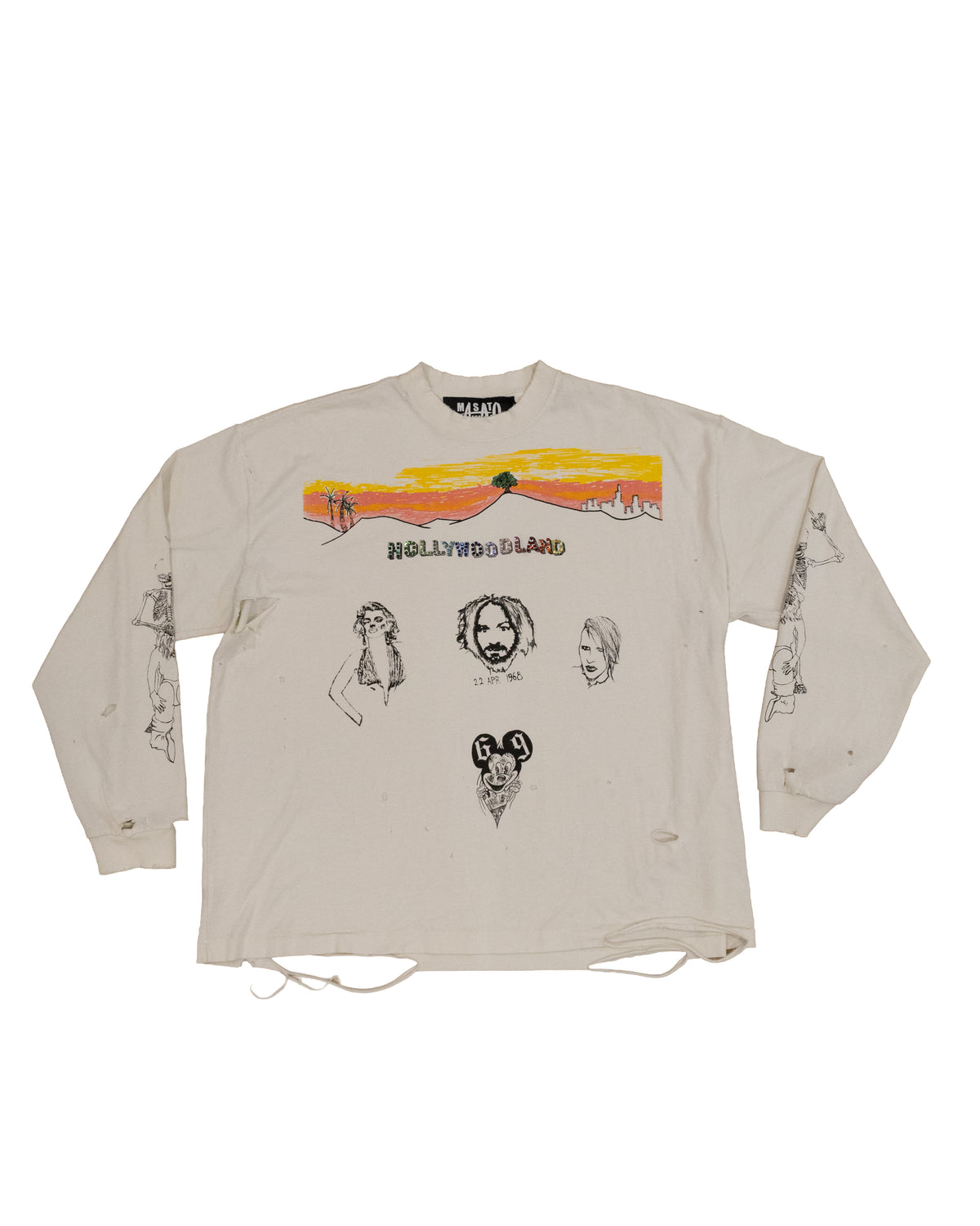 TATTOO STUDDED LS