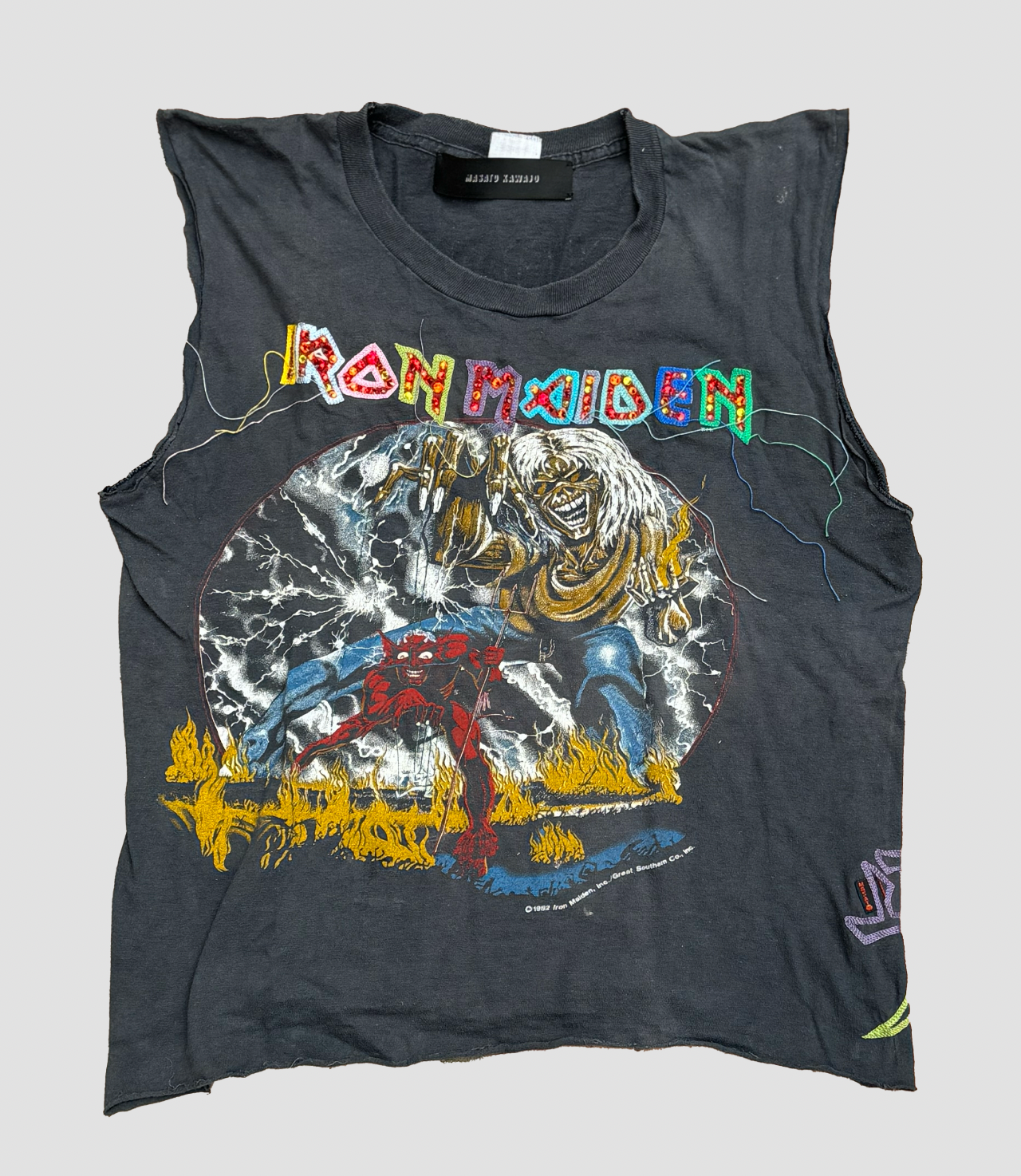 Vintage Iron Maiden Tour cut off Tee